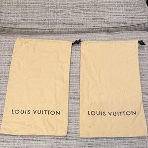 Louis Vuitton Beige Dust Bags Set
